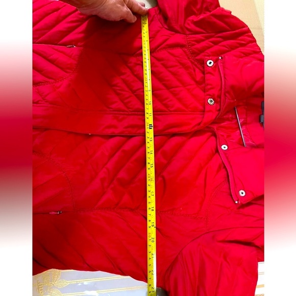 Woman’s Kenneth cole reaction Down Jacket/ Coat  Size XL Red - Picture 7 of 11